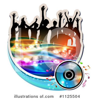 Royalty-Free (RF) Dancing Clipart Illustration by merlinul - Stock Sample #1125504