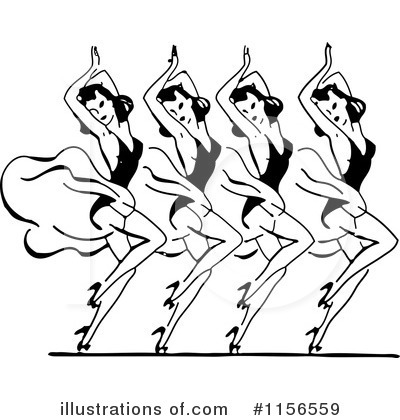 Royalty-Free (RF) Dancing Clipart Illustration by BestVector - Stock Sample #1156559