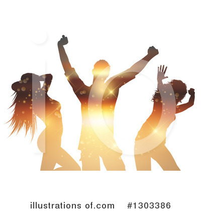 Royalty-Free (RF) Dancing Clipart Illustration by KJ Pargeter - Stock Sample #1303386
