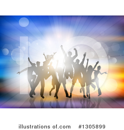 Royalty-Free (RF) Dancing Clipart Illustration by KJ Pargeter - Stock Sample #1305899