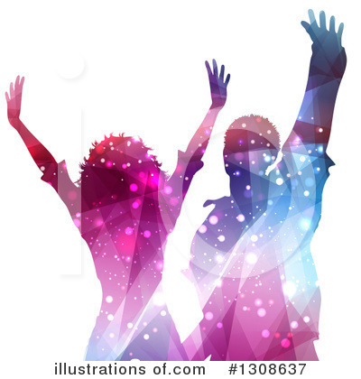 Silhouetted Dancers Clipart #1308637 by KJ Pargeter