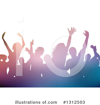 Silhouetted Dancers Clipart #1312503 by KJ Pargeter