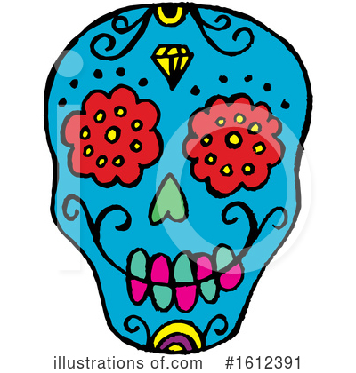 Day Of The Dead Clipart #1612391 by Cherie Reve