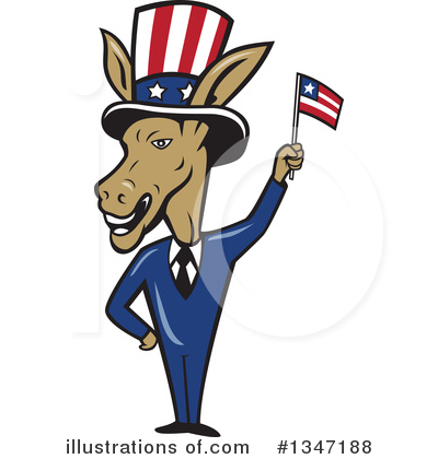 American Flag Clipart #1347188 by patrimonio