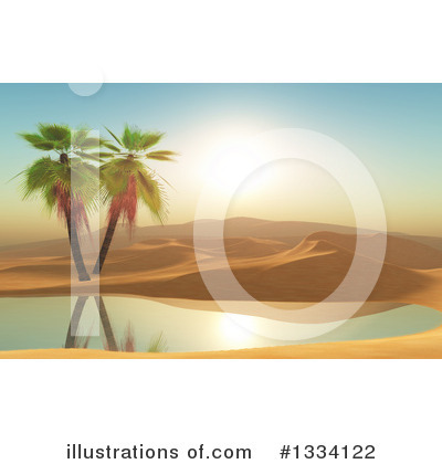 Palm Tree Clipart #1334122 by KJ Pargeter