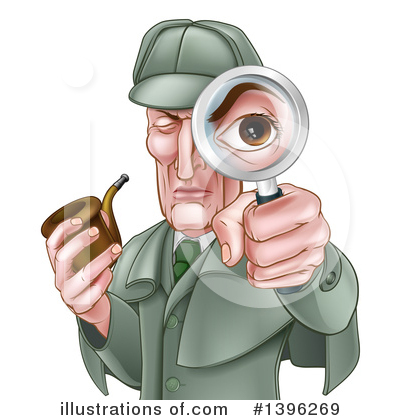 Royalty-Free (RF) Detective Clipart Illustration by AtStockIllustration - Stock Sample #1396269