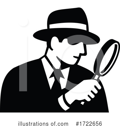 Royalty-Free (RF) Detective Clipart Illustration by patrimonio - Stock Sample #1722656