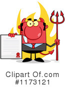 Devil Businessman Clipart #1173121 by Hit Toon