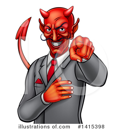 Royalty-Free (RF) Devil Clipart Illustration by AtStockIllustration - Stock Sample #1415398