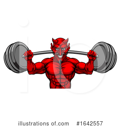 Weightlifting Clipart #1642557 by AtStockIllustration
