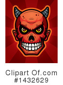 Devil Skull Clipart #1432629 by Cory Thoman