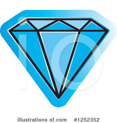 Diamond Clipart #1252352 by Lal Perera