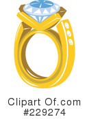 Diamond Ring Clipart #229274 by patrimonio