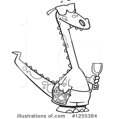 Royalty-Free (RF) Dinosaur Clipart Illustration by toonaday - Stock Sample #1255384