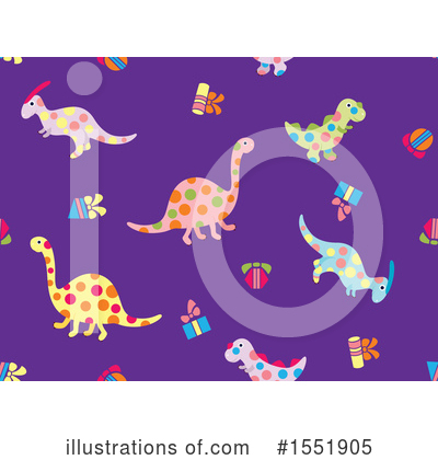 Dinosaur Clipart #1551905 by Cherie Reve