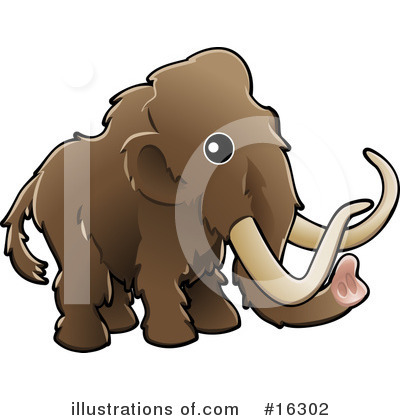 Woolly Mammoth Clipart #16302 by AtStockIllustration