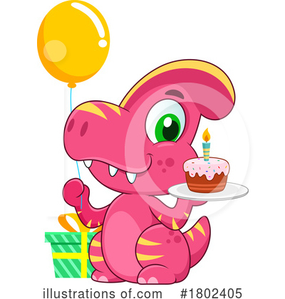Birthday Cake Clipart #1802405 by Hit Toon