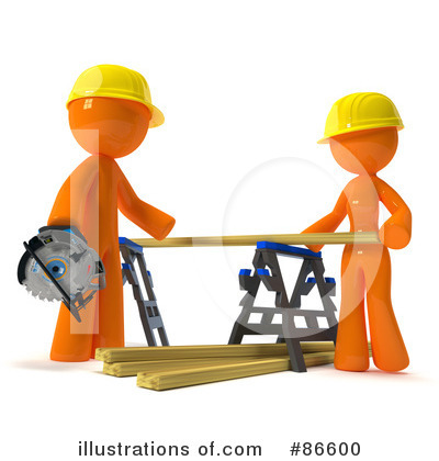 Construction Worker Clipart #86600 by Leo Blanchette