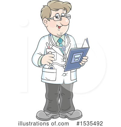 Royalty-Free (RF) Doctor Clipart Illustration by Alex Bannykh - Stock Sample #1535492