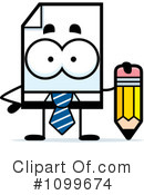 Document Clipart #1099674 by Cory Thoman