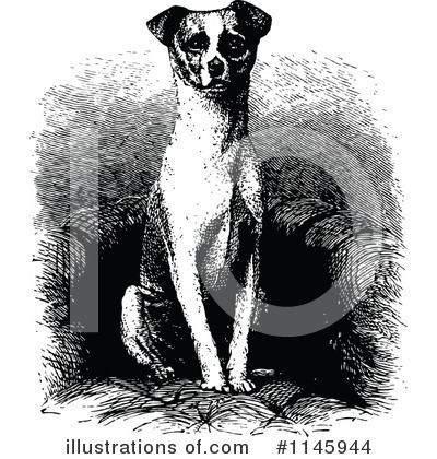 Royalty-Free (RF) Dog Clipart Illustration by Prawny Vintage - Stock Sample #1145944