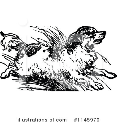 Royalty-Free (RF) Dog Clipart Illustration by Prawny Vintage - Stock Sample #1145970