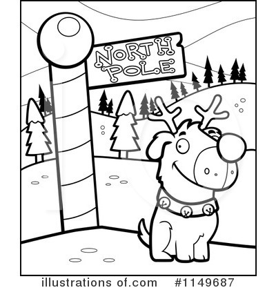 North Pole Sign Clipart #1149687 by Cory Thoman