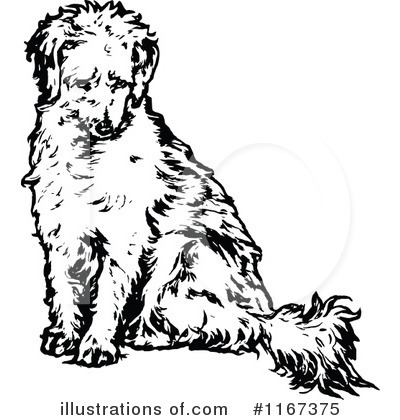 Royalty-Free (RF) Dog Clipart Illustration by Prawny Vintage - Stock Sample #1167375