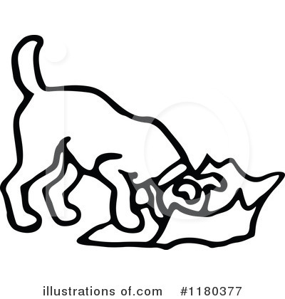 Royalty-Free (RF) Dog Clipart Illustration by Prawny Vintage - Stock Sample #1180377