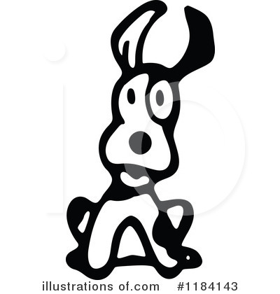 Royalty-Free (RF) Dog Clipart Illustration by Prawny Vintage - Stock Sample #1184143