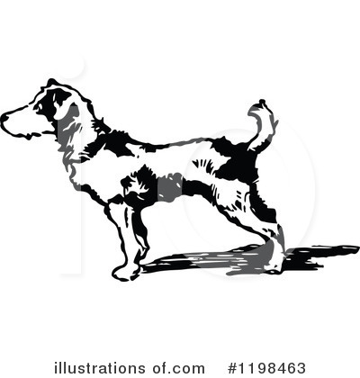 Royalty-Free (RF) Dog Clipart Illustration by Prawny Vintage - Stock Sample #1198463