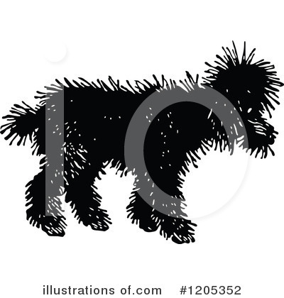 Royalty-Free (RF) Dog Clipart Illustration by Prawny Vintage - Stock Sample #1205352