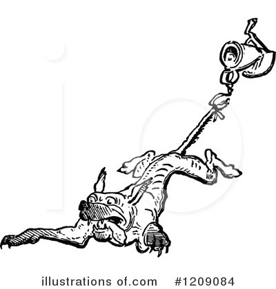 Royalty-Free (RF) Dog Clipart Illustration by Prawny Vintage - Stock Sample #1209084