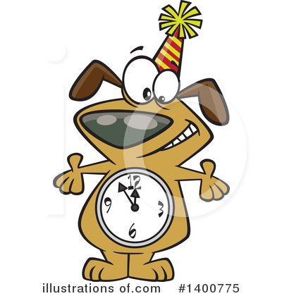 Royalty-Free (RF) Dog Clipart Illustration by toonaday - Stock Sample #1400775