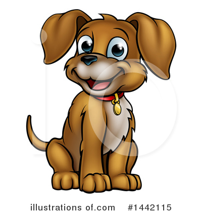 Dogs Clipart #1442115 by AtStockIllustration