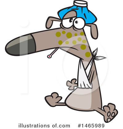 Royalty-Free (RF) Dog Clipart Illustration by toonaday - Stock Sample #1465989