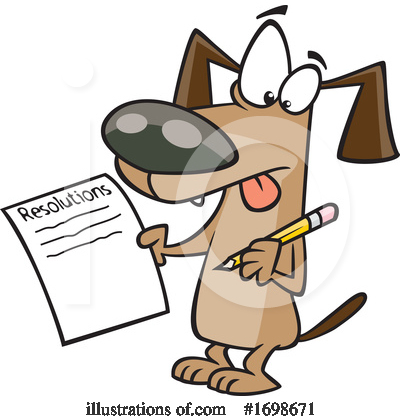 Royalty-Free (RF) Dog Clipart Illustration by toonaday - Stock Sample #1698671