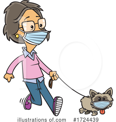 Dog Walker Clipart #1724439 by toonaday