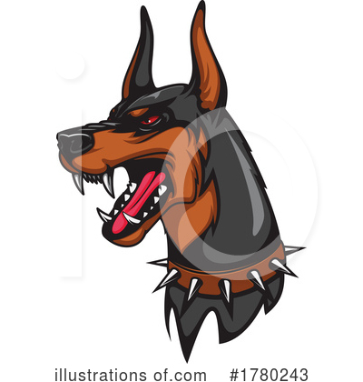 Doberman Clipart #1780243 by Vector Tradition SM