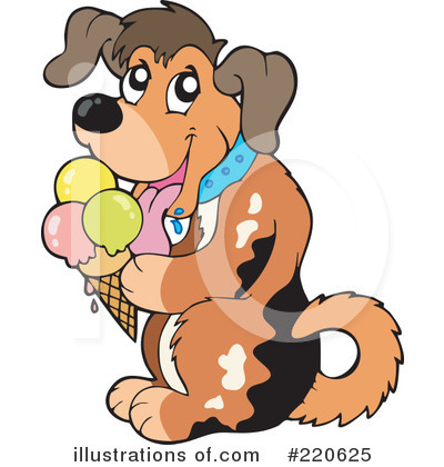 Royalty-Free (RF) Dog Clipart Illustration by visekart - Stock Sample #220625