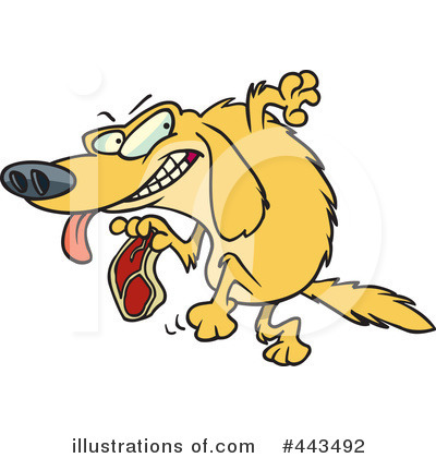 Royalty-Free (RF) Dog Clipart Illustration by toonaday - Stock Sample #443492