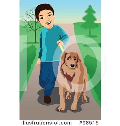Royalty-Free (RF) Dog Clipart Illustration by mayawizard101 - Stock Sample #98515