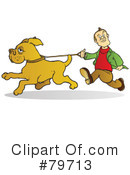 Dog Walker Clipart #79713 by Snowy