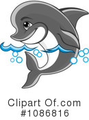 Dolphin Clipart #1086816 by Vector Tradition SM
