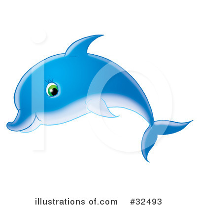 Dolphin Clipart #32493 by Alex Bannykh