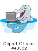 Dolphin Clipart #43032 by Dennis Holmes Designs