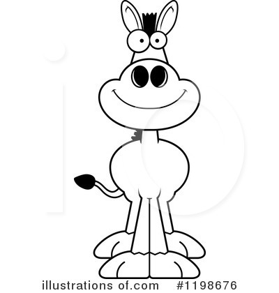 Royalty-Free (RF) Donkey Clipart Illustration by Cory Thoman - Stock Sample #1198676