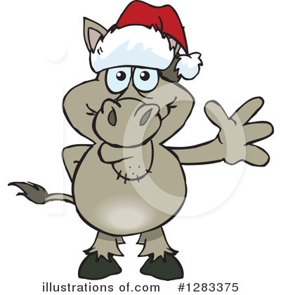 Donkey Clipart #1283375 by Dennis Holmes Designs
