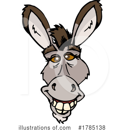 Donkey Clipart #1785138 by Dennis Holmes Designs
