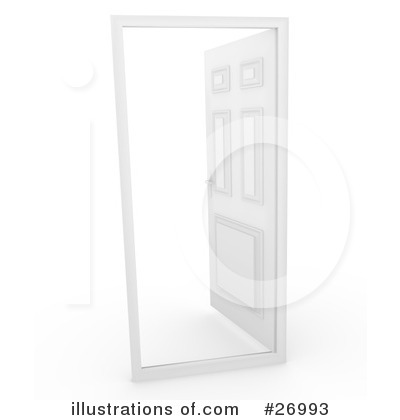 Royalty-Free (RF) Door Clipart Illustration by Leo Blanchette - Stock Sample #26993